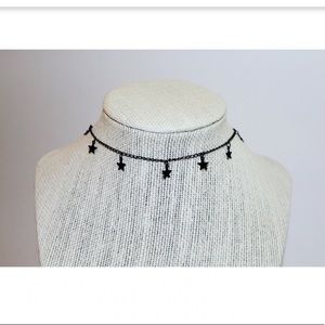 Boho Beads Gunmetal Star Choker
